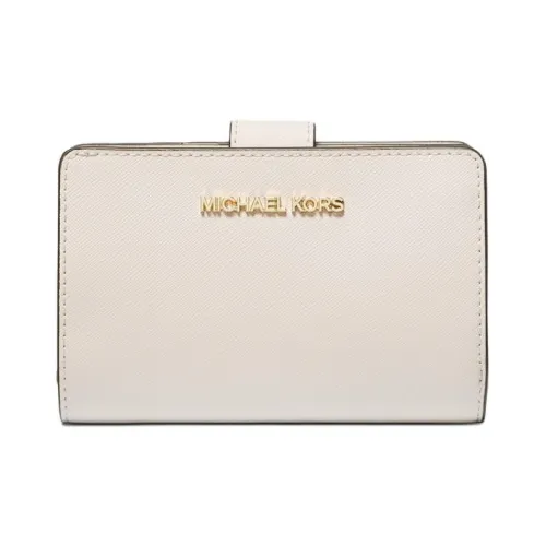 MICHAEL KORS Jet Set Travel Коровья кожа Кошелек Средний Женский Айвори