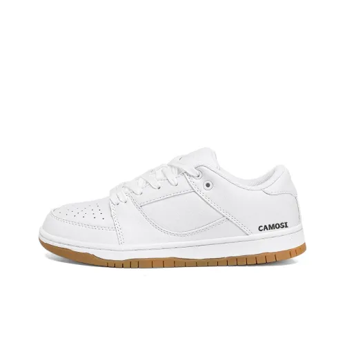 CAMOSI Низкий топ Скейтборд Кроссовки Мужские Белые