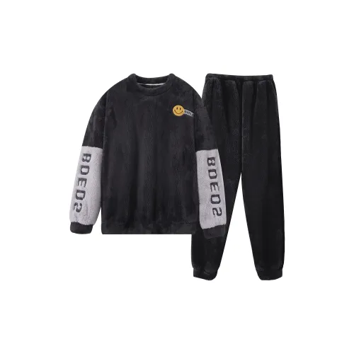 Ta Yan Пижамный комплект Зимний Мужской Черный