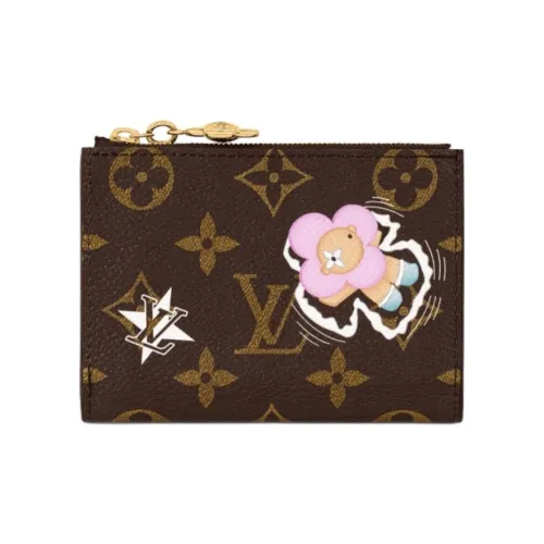 LOUIS VUITTON LISA Кожа Кошелек Женские Коричневый