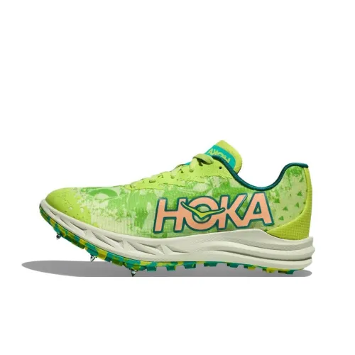 HOKA ONE ONE Crescendo противоскользящие устойчивые к истиранию низкий топ беговые кроссовки унисекс салатный зеленый