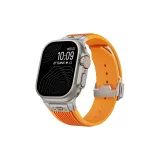 Оранжевый Watch Полоска (Титан Металлическая Застежка)