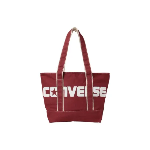 Конверс Хлопок Тоут Сумка Сумка для покупок Сумка Сумка через плечо Средняя Женская Красная