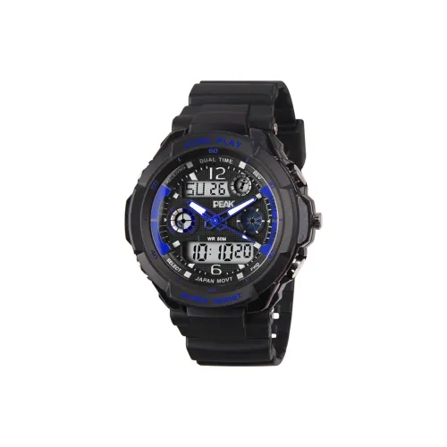 PEAK Кварцевый механизм Часы Унисекс Черный циферблат