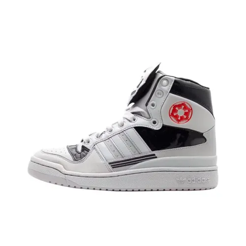 Adidas Slip-resistant Abrasion-resistant MID Топ Винтажные баскетбольные кроссовки Унисекс Белый Черный