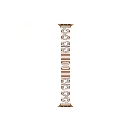 Hoyki Сердце-образный ромб с вырезами металлический браслет для часов совместим с Iwatch 9 8 7 6 унисекс