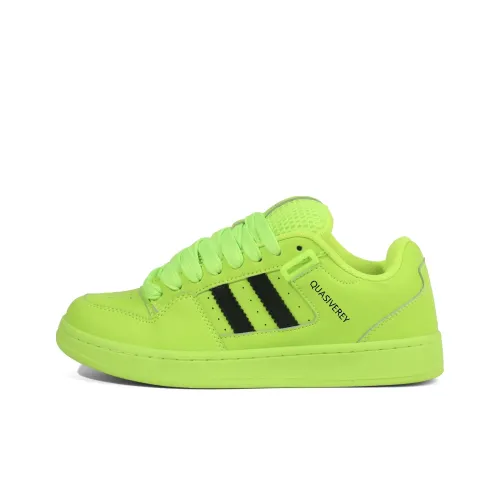 OBWA Slip-resistant Abrasion-resistant Lightweight Увеличивающие высоту Низкие Кроссовки для скейтбординга Женские Неоново-зеленый