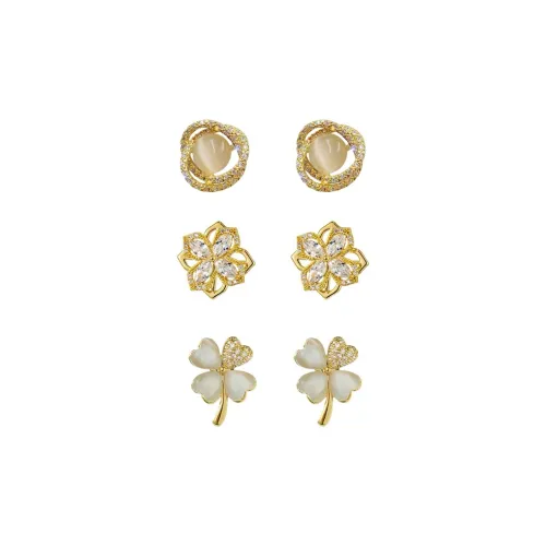 SENDME Серьги-гвоздики из серебра 925 пробы женские