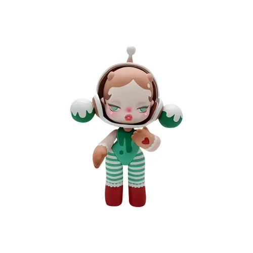 POP MART Коллаборация Skullpanda Малыш Gingerbread Эльф Модные Фигурки