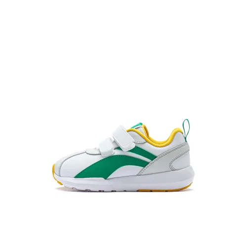 LINING YOUNG Sports Life Collection Little Cortez Low Топ KIDS Lifestyle Shoes Белый Зеленый Детский