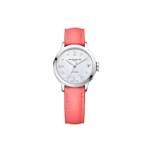 Baume & Mercier Автоматический Механический Movement Женские Часы Classima Collection 31 мм Жемчужная раковина Цвет