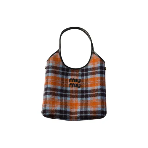 MIU MIU Ткань Тоут Сумка Сумка для покупок Сумка Женская Сапфирово-синий