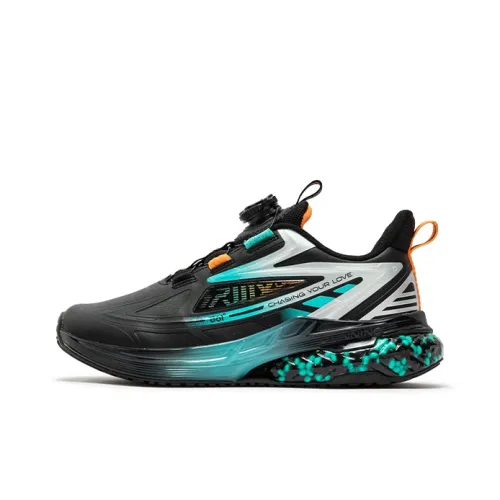 361°KIDS Противоскользящие амортизирующие устойчивые к истиранию детские повседневные кроссовки Черный Зеленый Серебряный