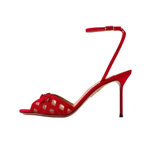 AQUAZZURA Romance One Ремешок Сандалии 8,5 см Женские Красные