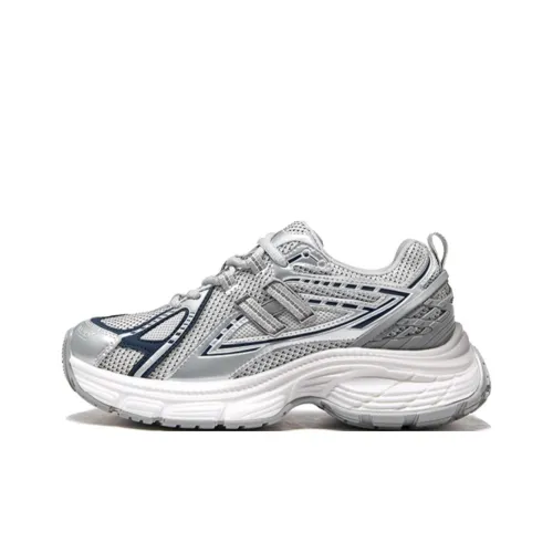 CAMEL Slip-resistant и дышащий низкий топ кросовки с толстой подошвой женские серо-голубые