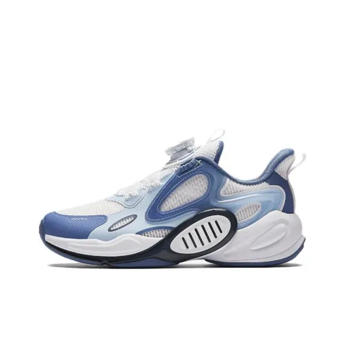 Antakids Детская повседневная обувь Low Топ Anta белый / Era синий / Water небесно-голубой Школьный возраст