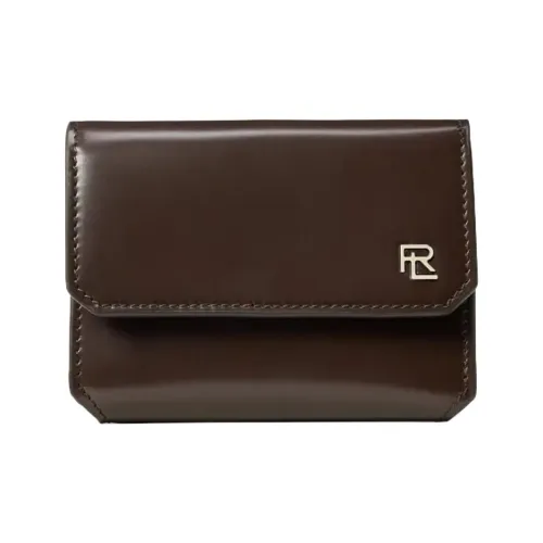 Ralph Lauren Grained Телячья кожа Кошелек Маленький Женский Коричневый