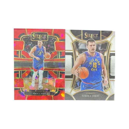 Панини Никола Йокич 2023 24 SELECT Красный Crush Ледяной+Основа Игрок Карта Карта Access пройдет Спортивные карты 2 шт