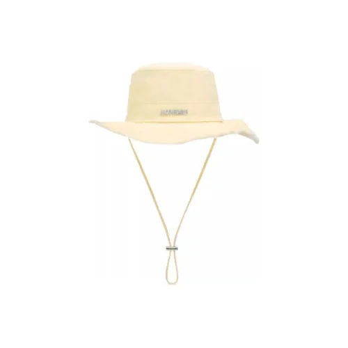 Jacquemus Cotton Bucket Hats Унисекс Желтый