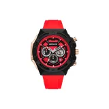 Красный ремешок, черный корпус, коробка