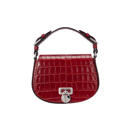 Ralph Lauren Сумка через плечо из тисненной кожи с узором крокодила средний размер женская праздничный красный