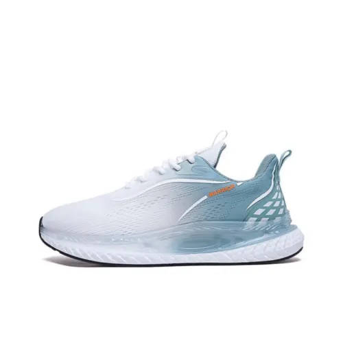 Warrior Износостойкий Дышащий Легкий Низкий Топ Casual Мужской Белый Светло-Синий