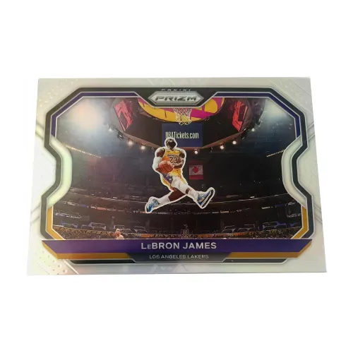 Панини 20 21 Лейкерс Джеймс Prizm Scissor Foot Горизонтальная доска Teca Звезда карта Карта товар Access Спортивные карты 1 шт