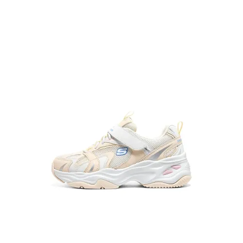 Skechers Kids Кэжуал Низкий Топ Белый Абрикос Для Детей