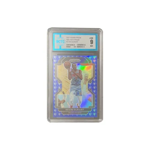 PANINI 2021-22 Prizm Nets Кевин Дюрант Цвет KD Рефракция 75-летия Синий Refract BCTC 9 Звезда Карта пройдет Through