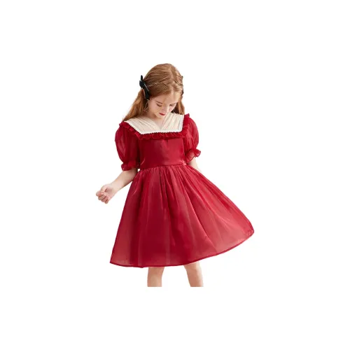 ASK Children's Dress Teenagers Burgundy ASK Детское платье Подростки Бордовый