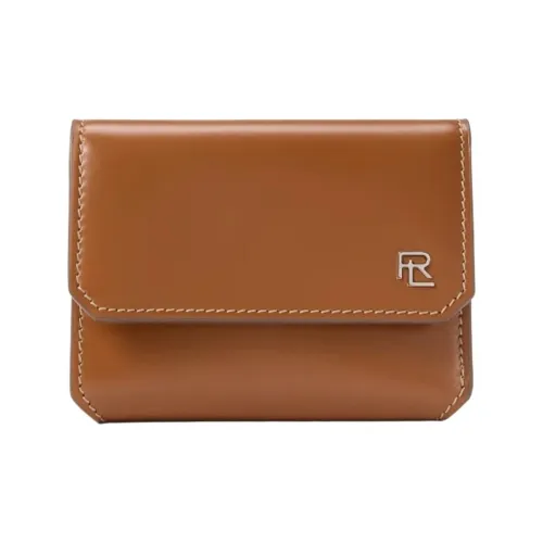 Ralph Lauren Grained Телячья кожа Кошелек Маленький Женский Золотой