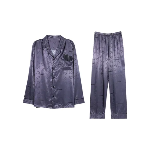 ROUKEER Серый Мужской Пижамный Комплект