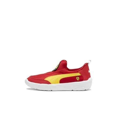 PUMA Scuderia Ferrari Амортизация KIDS Lifestyle Shoes Гоночный красный Детские 3-7 лет