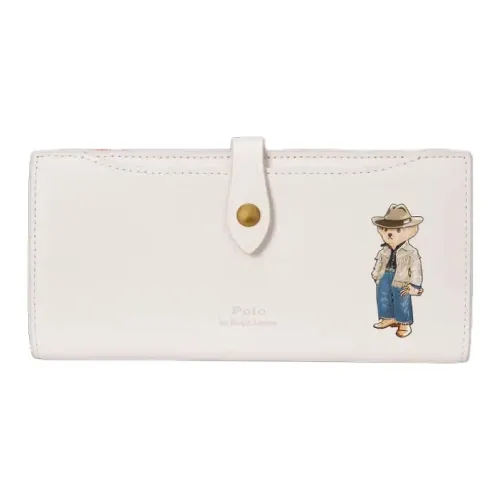Polo Ralph Lauren GRAIN LEATHER Кошелек Женский Белый