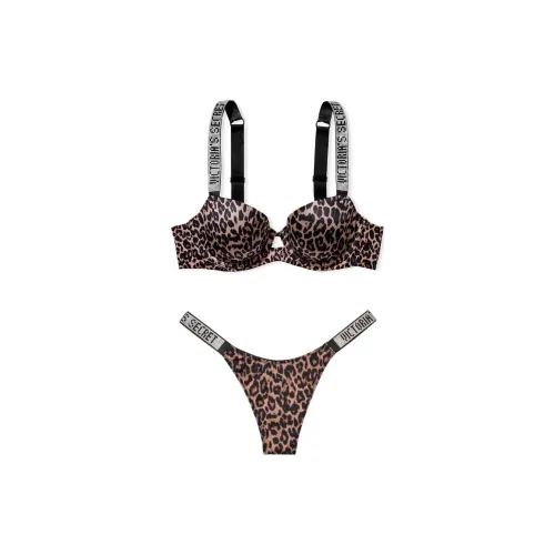 Victoria's Secret Комплект нижнего белья для женщин с леопардовым принтом