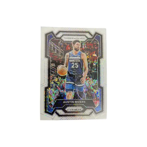 PANINI 2023 24 Prizm Белый Вспышка Пачка Minnesota Timberwolves Остин Риверс Белый Вспышка Fold Большой Отношение