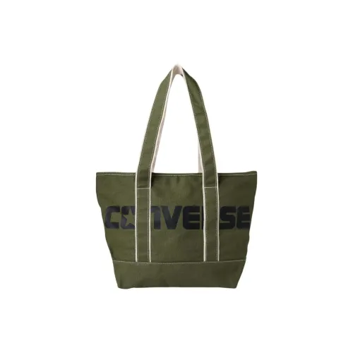 Конверс Хлопок Тоут Сумка Сумка для покупок Сумка Сумка через плечо Средняя Женская Зеленая