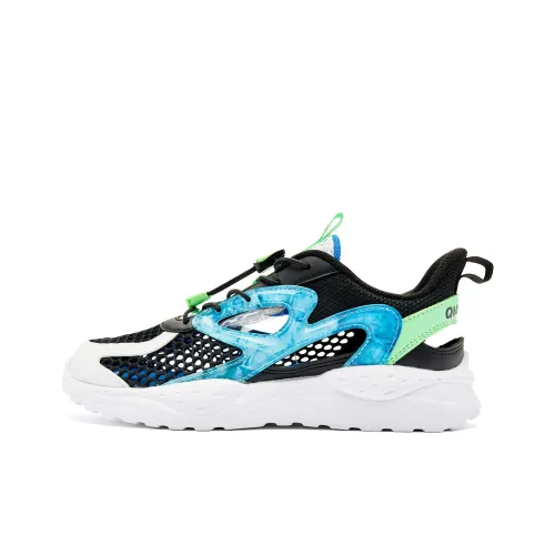 QIAODAN Рамка Низкий Топ Детские Повседневные Сандалии Черный Синий