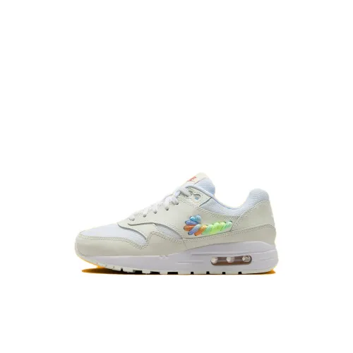 Nike Air Max 1 Детская повседневная обувь Низкий топ Бежевый многоцветный Kids