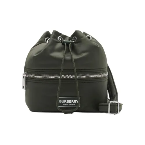 Burberry Нейлоновая сумка-ведро сумка через плечо женская цвет земляной тон