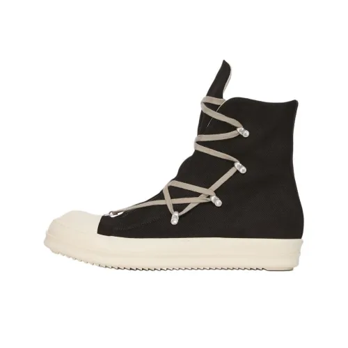 Rick Owens DRKSHDW High Top Canvas Shoes Мужские Черные