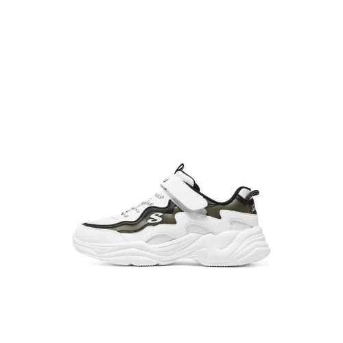 Skechers Lite Styles Low Топ Kids Lifestyle Shoes Белый черный Детский