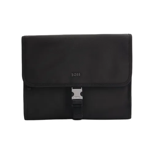 Hugo Boss Сумка для хранения из нейлона сумка для туалетных принадлежностей мужская черная