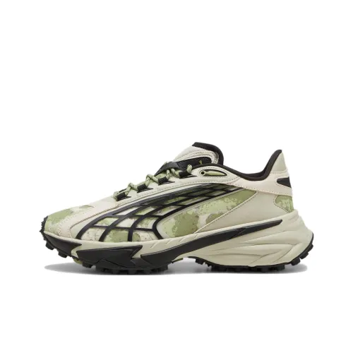 PUMA Spire Амортизация Износостойкие Низкие Кроссовки для Бега Унисекс Зеленые