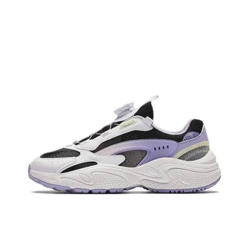 Antakids Детская повседневная обувь Низкий топ Черный/Белый Anta/Свежий Фиолетовый Школьный возраст