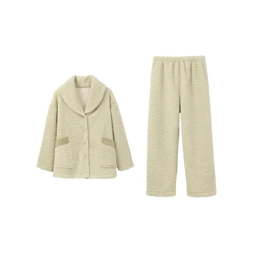 Aannsfam Pajama Комплект Женский Темный Травяной Зеленый