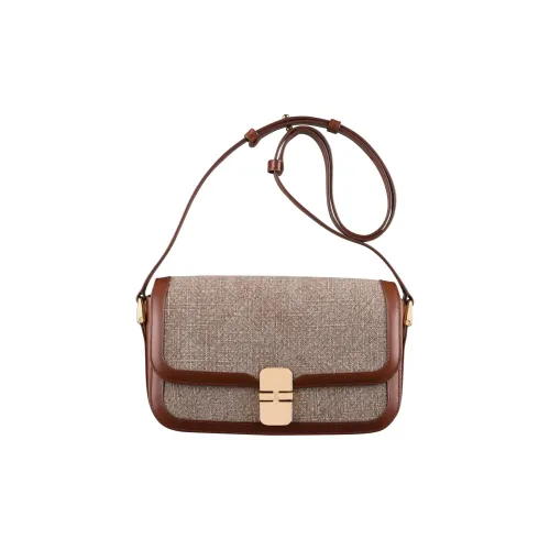 A.P.C Grace Lambskin Crossbody Bag Shoulder Bag Women's Nut Brown