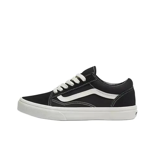Vans Old Skool Collection Детские Скейтбординги Низкие Кеды Черный/Белый Школьный