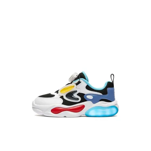 FILA KIDS Luna Slip-resistant Abrasion-resistant Низкий топ KIDS Lifestyle Shoes Белый Черный Синий