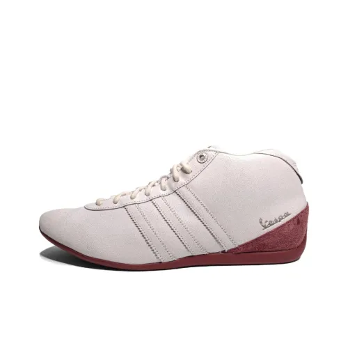 Vespa x adidas originals Slip Resistant Abrasion Resistant MID Топ Повседневная обувь Мужская Бежевый Коричневый